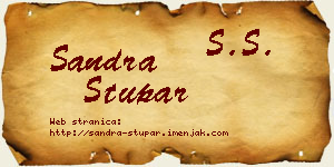 Sandra Stupar vizit kartica